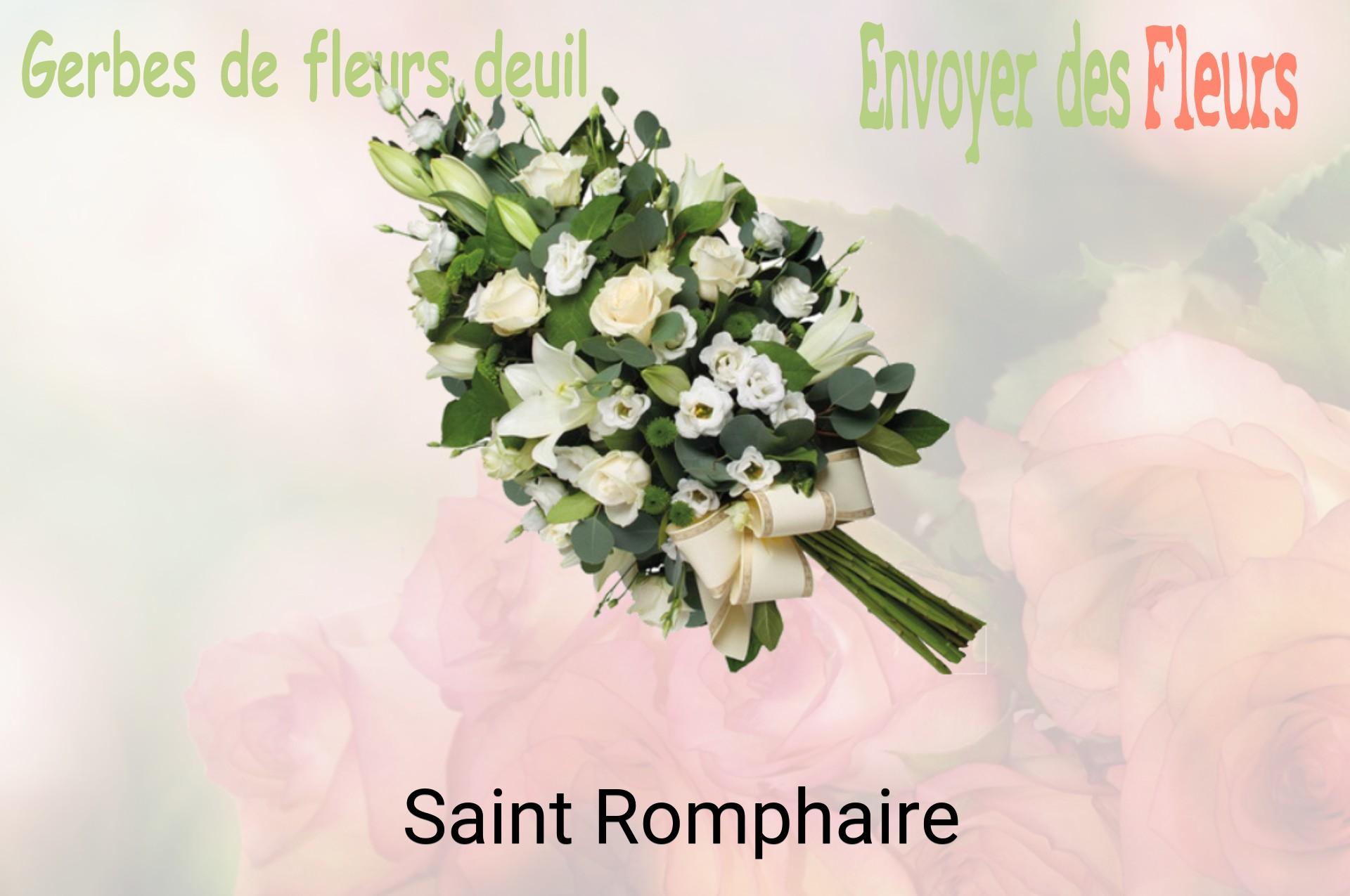 Gerbe de fleurs de deuil livrée à Saint-Romphaire